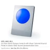 A4 Aluminum Award Plaques with Round Colored Plate and Stand - Image 9