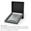 Aluminum Award Plaque with Stand A4 Size in Black Presentation Box - Image 3