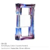 Amethyst Color Crystal Awards in Black Presentation Box - Image 3