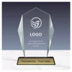 Crystal Award with Black Base in Wooden Box - Image 2