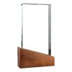 Crystal Awards with Wood Base in Black Hardboard Box - Image 4