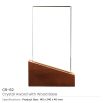 Crystal Awards with Wood Base in Black Hardboard Box - Image 3