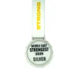 Glass Medals with Metal Frame, 3cm White Ribbon with Box - Image 12