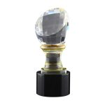 Crystal Glass Trophy in Wooden Box