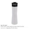 Double Wall SS Bottles Slim Waist Design Flip top Lid 500ml - Image 7