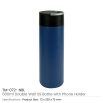 Double Wall SS Bottles, Twist-off Lid with Phone Holder 600ml - Image 9