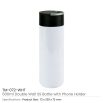 Double Wall SS Bottles, Twist-off Lid with Phone Holder 600ml - Image 7