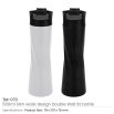 Double Wall SS Bottles Slim Waist Design Flip top Lid 500ml - Image 3