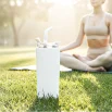 Double Wall SS Tumblers with Transparent Lid & Metal Straw - 500ml - Image 3