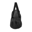 Duffle Gym Bags with Zipper Closure in Black Polyester Material - Image 7