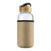 Glass Bottles with Bamboo Lid and Eco Sleeve, 1 liter - Image 6