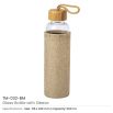 Glass Bottle with Sleeve - Image 4