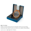 Glass Medals with Metal Frame, 3cm White Ribbon with Box - Image 4