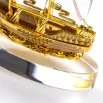 Golden Boat Shaped Memento in Metal with Glass Base in Luxury Box - Image 7