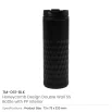 Honeycomb Design SS Bottles, Double Wall with PP Interior 420ml - Image 5