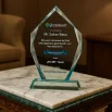 Iceberg Design Crystal Awards with Glass Base in Premium Box - Image 2