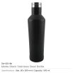 Matte Black Stainless Steel Bottles 500ml - Image 3