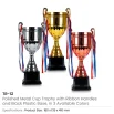 Metal Open Cup Trophies & Removable Ribbon Attached to Both Handles - Image 5