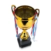 Metal Open Cup Trophies & Removable Ribbon Attached to Both Handles - Image 6