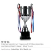 Metal Open Cup Trophies & Removable Ribbon Attached to Both Handles - Image 9