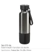 Multi-function SS Bottles, Double Wall, Base Cup, Lanyard, 500ml - Image 15