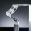 Crystal Glass Trophy in Number One Shape with Gold Lock Closure Box - Image 4