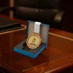 Glass Medals with Metal Frame, 3cm White Ribbon with Box - Image 2