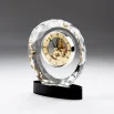 Round Crystal Clock Awards with Oval Glass Base in Premium Box - Image 3