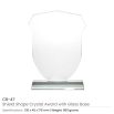 Shield Shaped Crystal Awards with Gift Box - Image 3