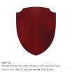Shield Shaped Wooden Plaque with Box & Golden Aluminium Plate - Image 4