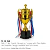 Small Cup Trophy with Removable Ribbon Attached to Both Handles - Image 6