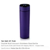 Smart Temperature LED Display Bottles in Soft Touch Finish - 500ml - Image 8