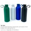 Stainless Steel Water Bottles 500ml – Double Wall, Matte, Rubber Coating - Image 3