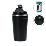 LED Temperature Display Black Tumblers Stainless Steel 510ml