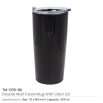 Double-Wall Travel Mugs with Clear Lid - Image 8