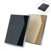 Two-Toned PU Leather Awards with Aluminum Frame & Stand in Luxury Box