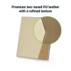 Two-Toned PU Leather Awards with Aluminum Frame & Stand in Luxury Box - Image 3
