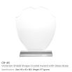 Victorian Shield Crystal Awards with Gift Box - Image 3