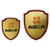 Shield Shaped Wooden Plaque with Box & Golden Aluminium Plate - Image 2