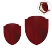 Shield Shaped Wooden Plaque with Box & Golden Aluminium Plate