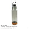 rPET Bottles with Cork Base, Twist-off Lid, Handle, 720ml - Image 11