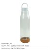 rPET Bottles with Cork Base, Twist-off Lid, Handle, 720ml - Image 9